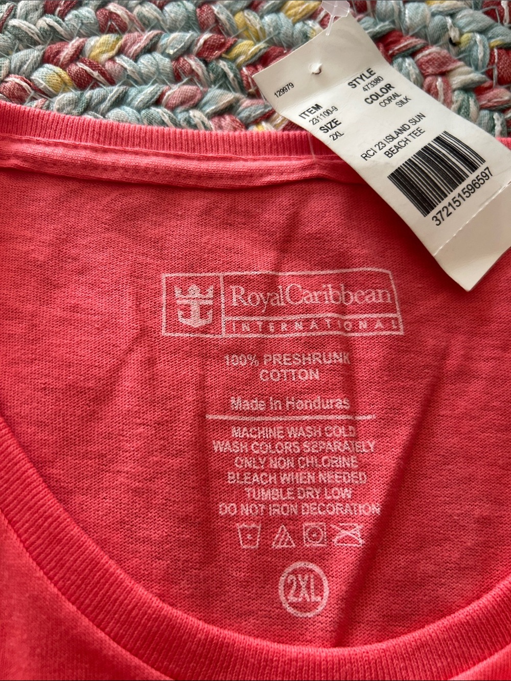 Royal Caribbean Coral Graphic Tee - Women's Short Sleeve - Picture 4 of 5